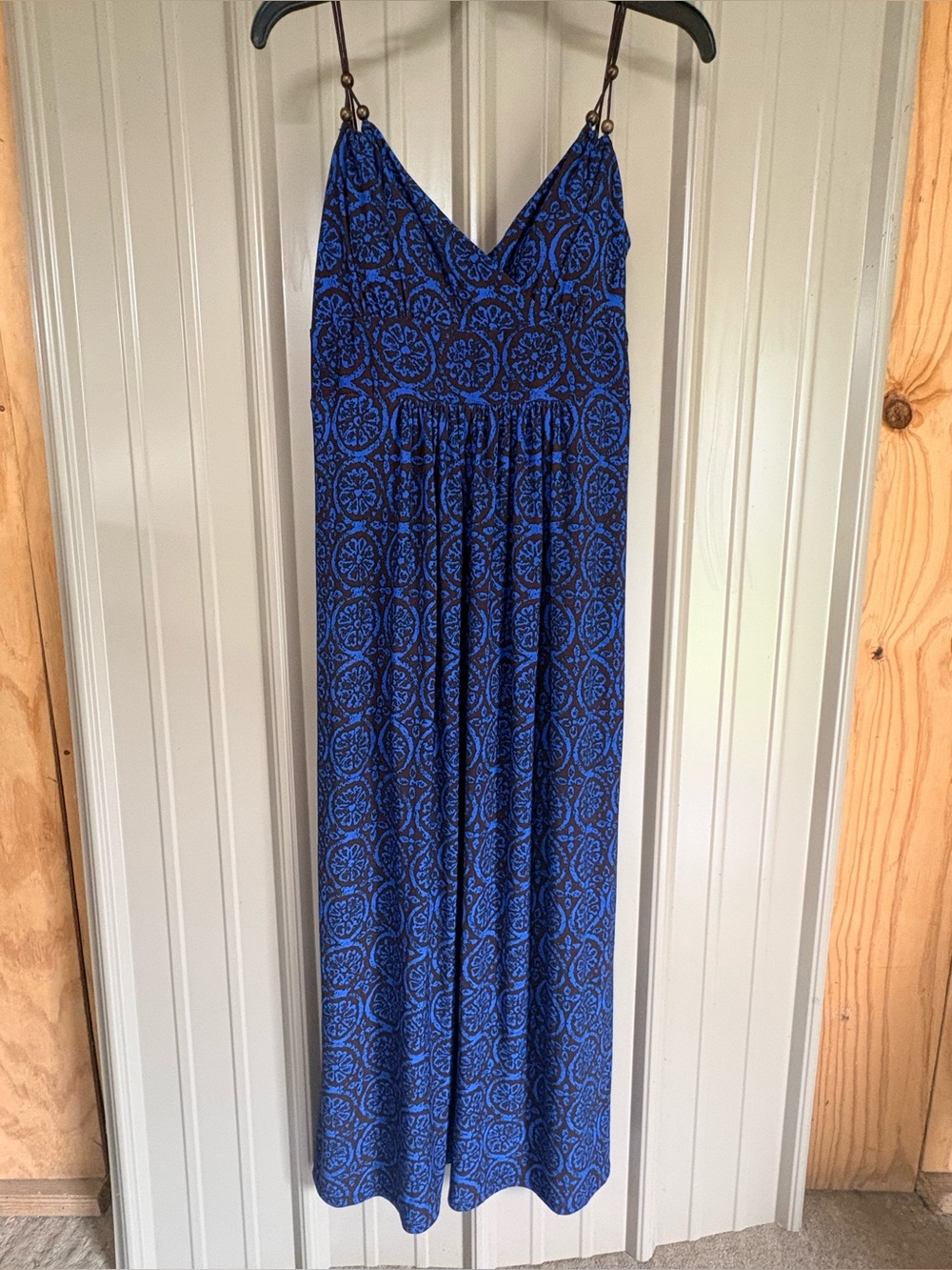 American Living Blue and Brown Printed Dress